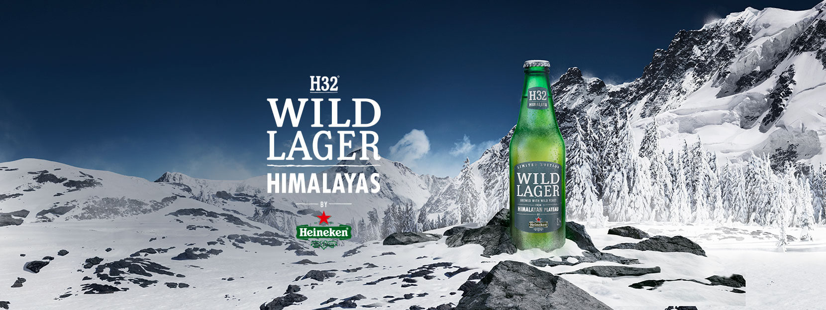 HEINEKEN® WILD LAGER HIMALAYAS Hecha con levadura salvaje del Himalaya.