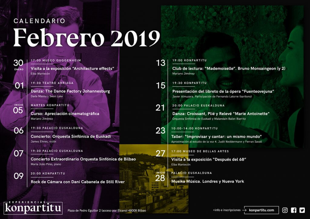 Calendario Febrero 2019 - Konpartitu Bilbao