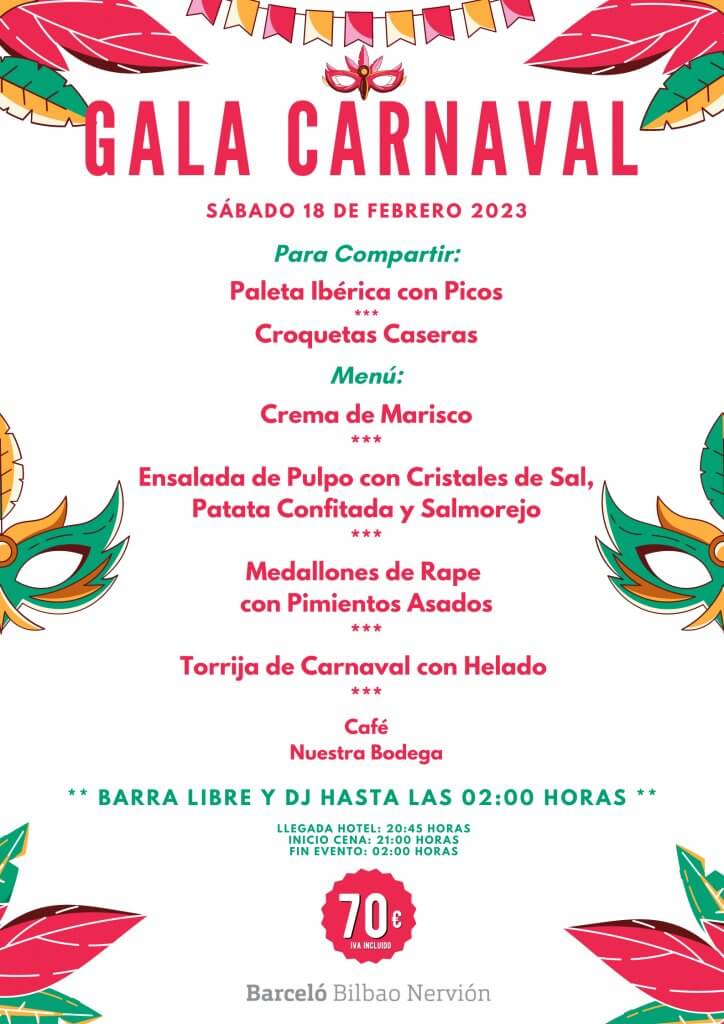 Fiesta de Carnaval en el Hotel Barceló Bilbao Nervión
