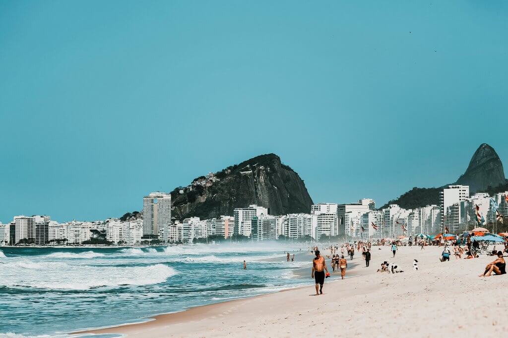 La mítica playa de Copacabana