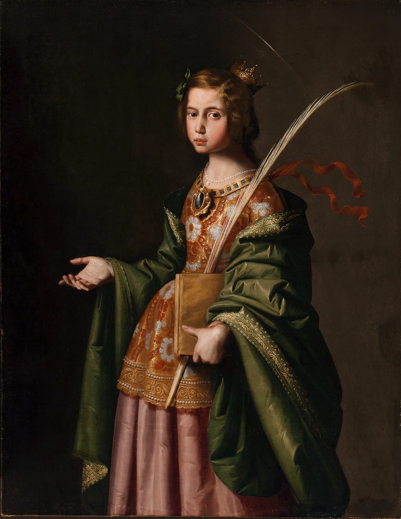 Zurbarán, Francisco de Fuente de Cantos, Badajoz, 07/11/1598 - Madrid, 27/08/1664 Santa Isabel de Turingia c. 1650-1660
Óleo
Lienzo
125 x 100,5 cm Aportación de la Diputación Foral de Bizkaia en 1919