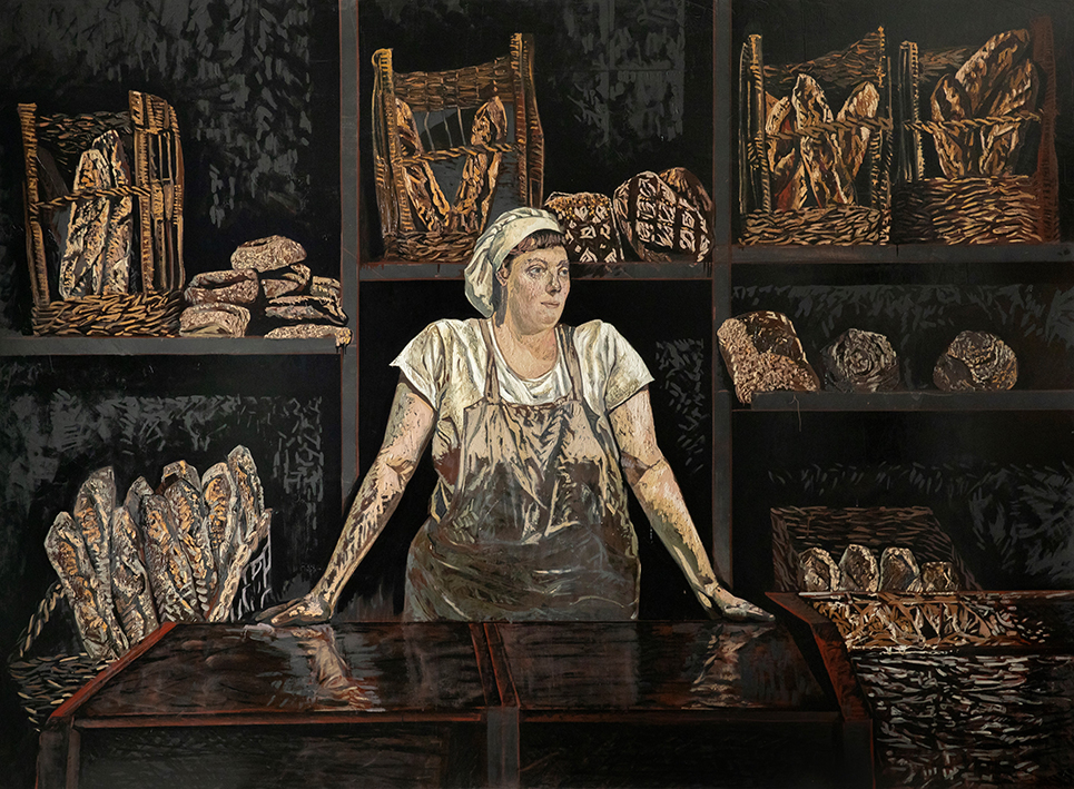 NAGORE. Óleo sobre tabla greenpanel. 210 x 285 cm.
