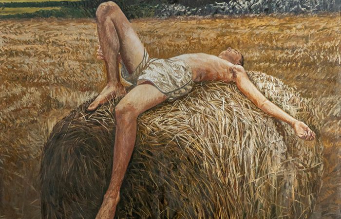 LAS VACACIONES DEL FAQUIR EN ARLÉS. Óleo sobre tabla greenpanel. 285 x 210 cm.