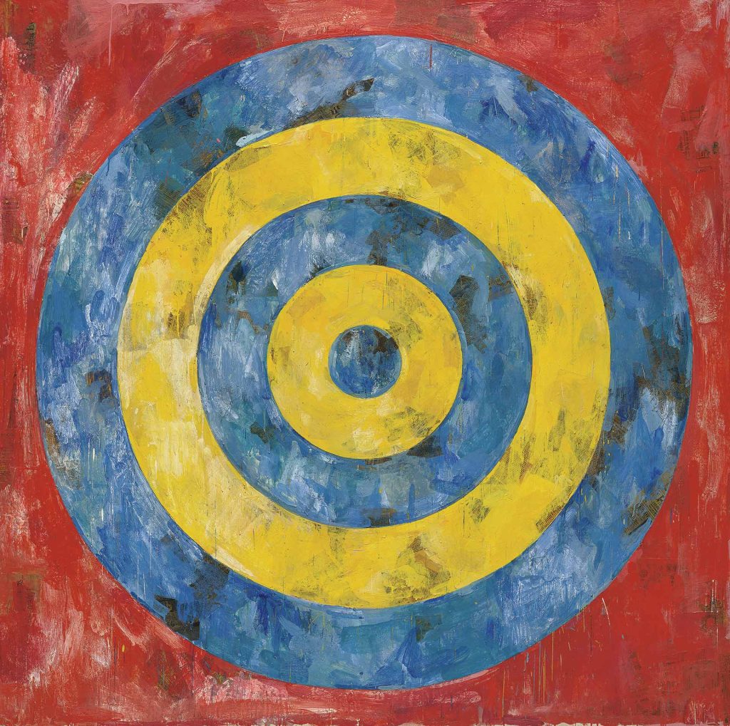 Jasper Johns
Diana (Target), 1961
Encáustica y collage sobre lienzo
167,6 × 167,6 cm
The Art Institute of Chicago.
Donación de la Edlis Neeson Collection
© Jasper Johns, VEGAP, Bilbao, 2026
Foto Jamie Stukenberg, Professional Graphics Inc., Rockford, Illinois